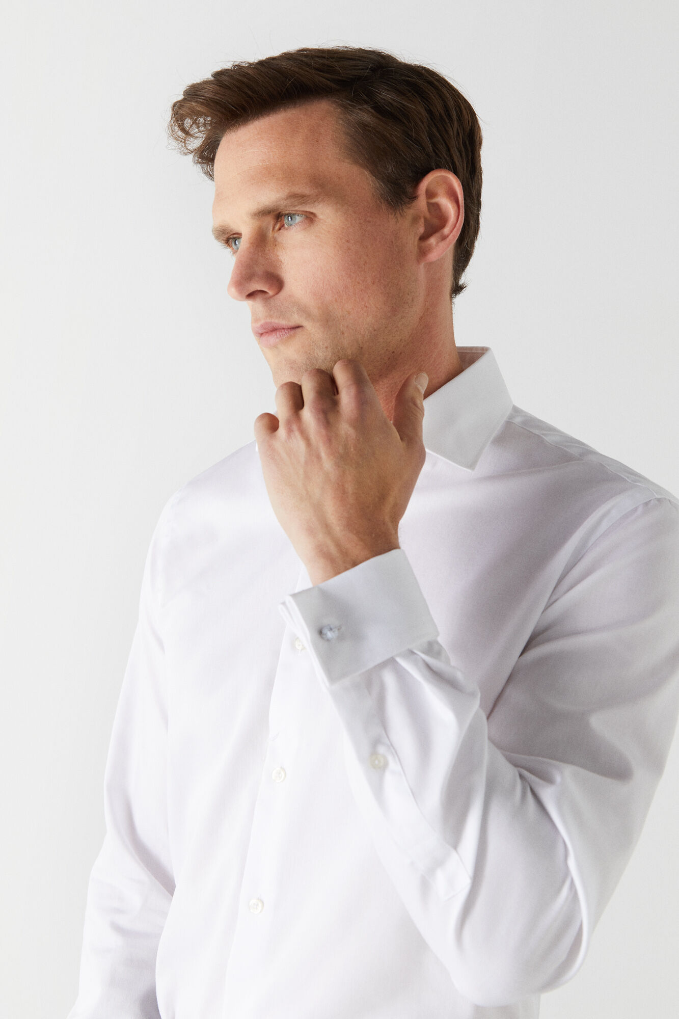 Camisa vestir tailored puno gemelo Camisas de hombre Cortefiel