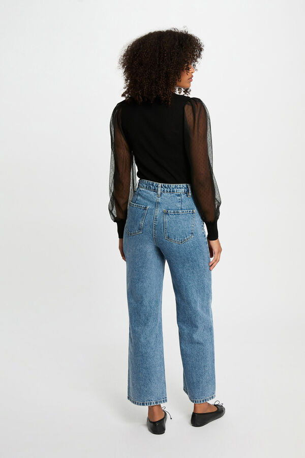 Morgan Camisola de gola Preto