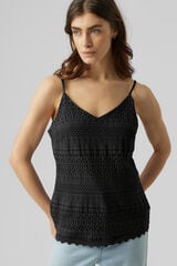 Vero Moda Top de alças com renda Preto