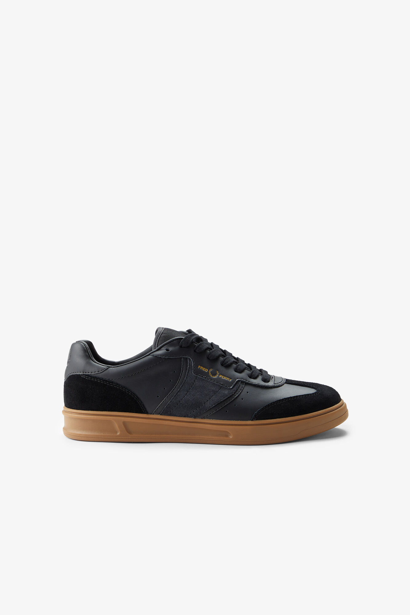 Fred Perry Sapatilha B4 em pele/camur&ccedil;a