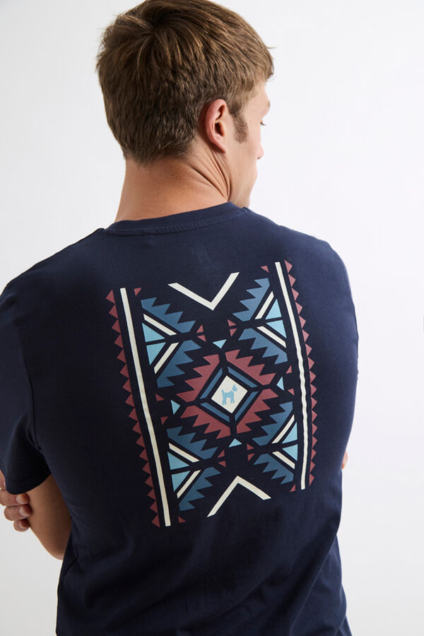 Williot Camiseta Étnica Azul marino