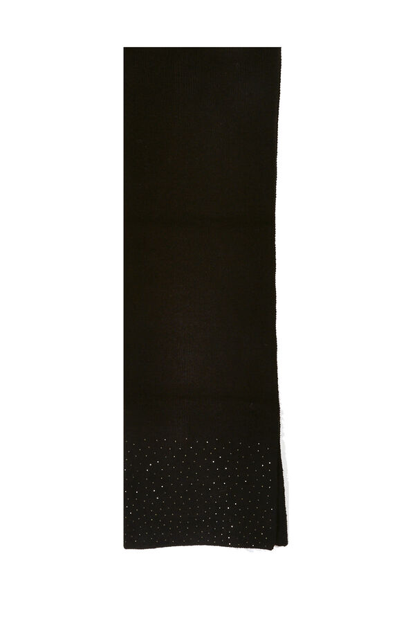 Morgan Cachecol malha canelada Preto