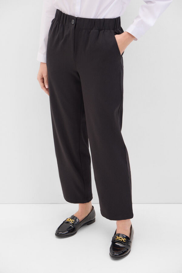 Cortefiel Pantalón vestir comfort Negro