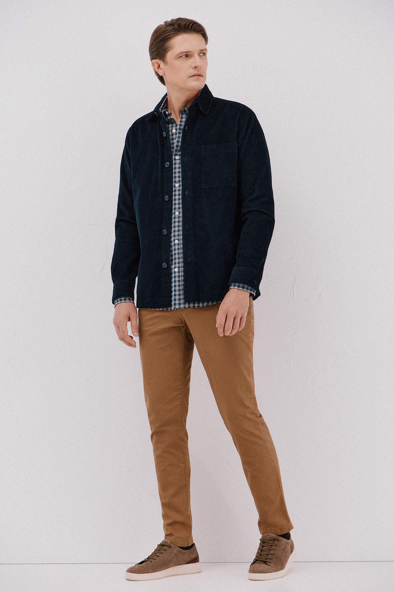 Cortefiel Checked twill shirt