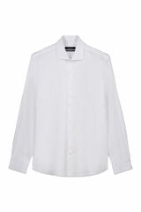 Cortefiel Plain easy-iron dress shirt White