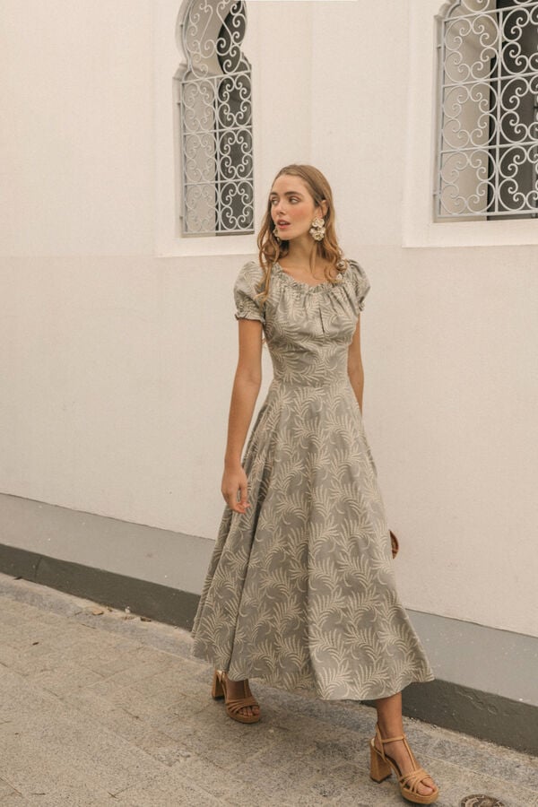 Cherubina Aurora dress Kaki
