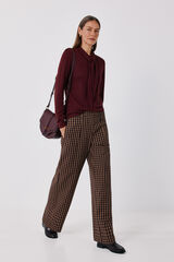 Cortefiel Women's plaid trousers Multicolour