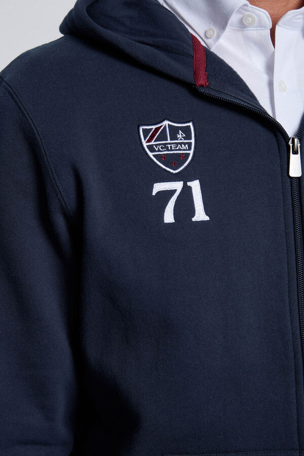 Valecuatro Fecho-&Eacute;clair com sweatshirt e escudo azul marinho Azul