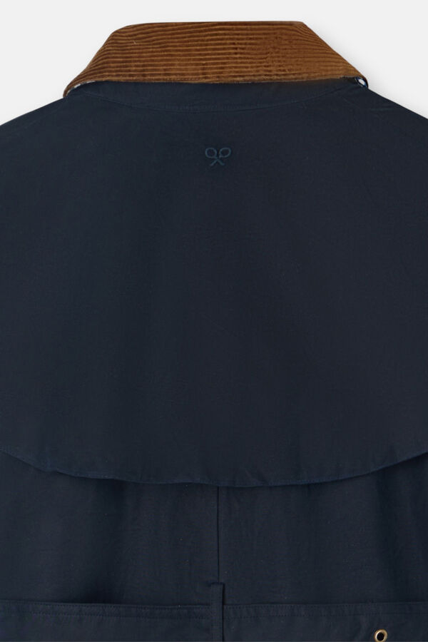 Silbon Parka longa encerada Azul