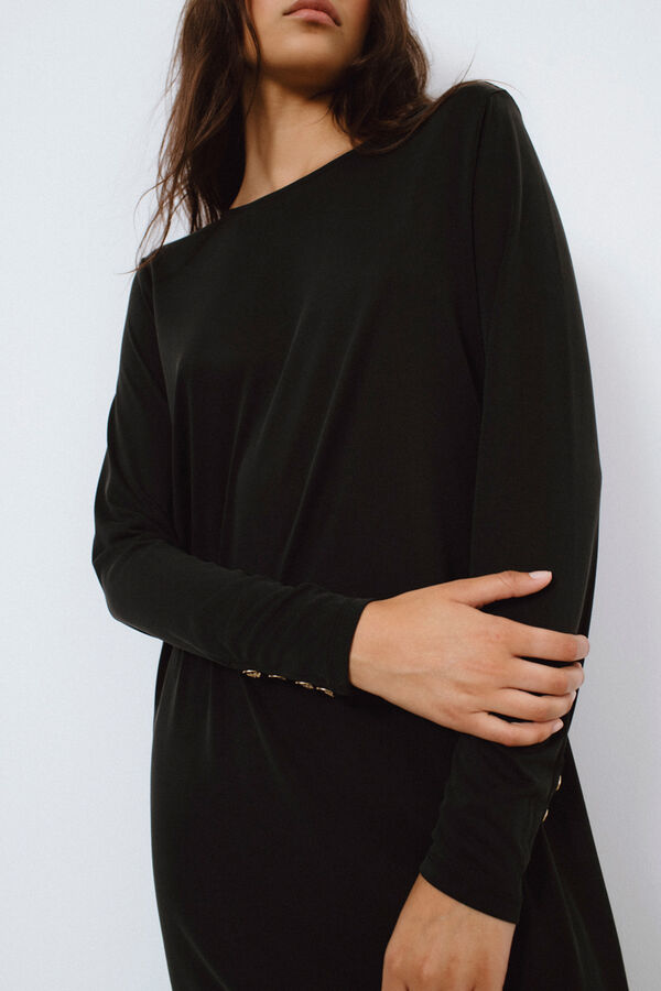 Vila Vestido midi Preto
