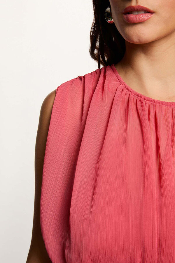 Morgan Draped long dress Pink