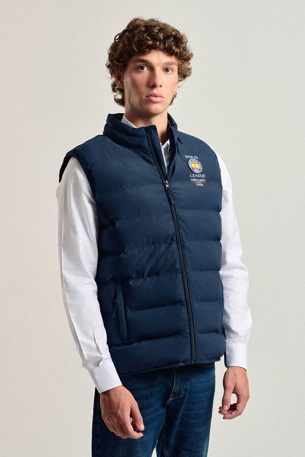 Valecuatro Chaleco acolchado azul marino modelo Escudo España Azul marino