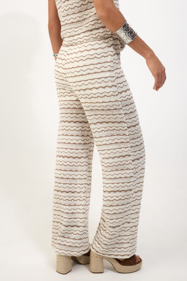 Slowlove Pantal&oacute;n de punto Castanho