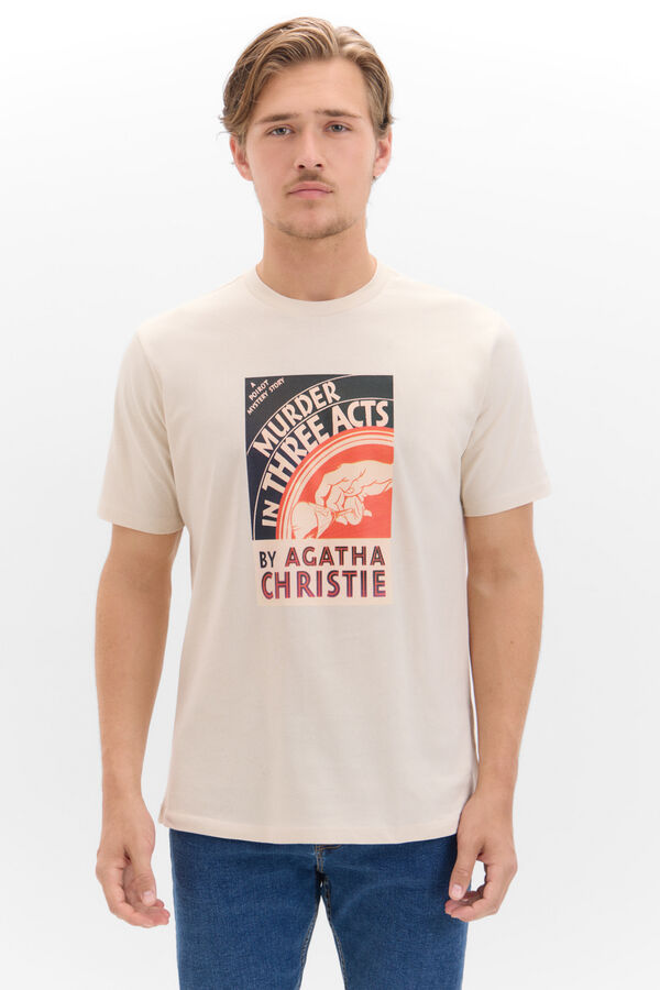 Cortefiel agatha christie® t-shirt  Ivory