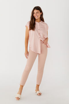 Cortefiel Easy fit 5-pocket trousers Pink