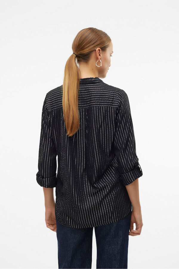 Vero Moda Camisa básica de manga comprida  Preto