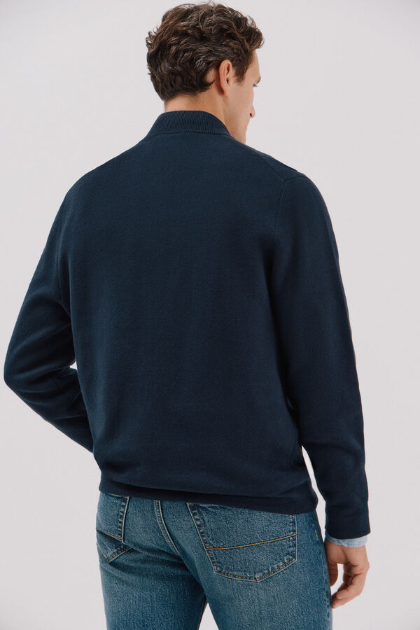 Cortefiel Christmas jersey-knit  Navy