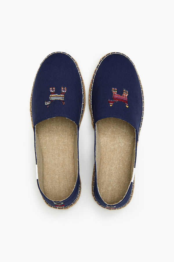 Williot Ethnic Doggy Espadrille Navy