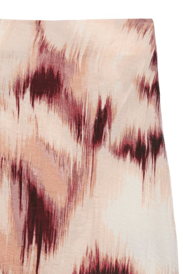 Vero Moda Satin-finish 7/8 skirt Brown