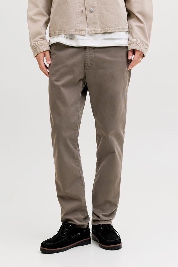 Jack & Jones Cal&ccedil;as b&aacute;sicas regulares Castanho