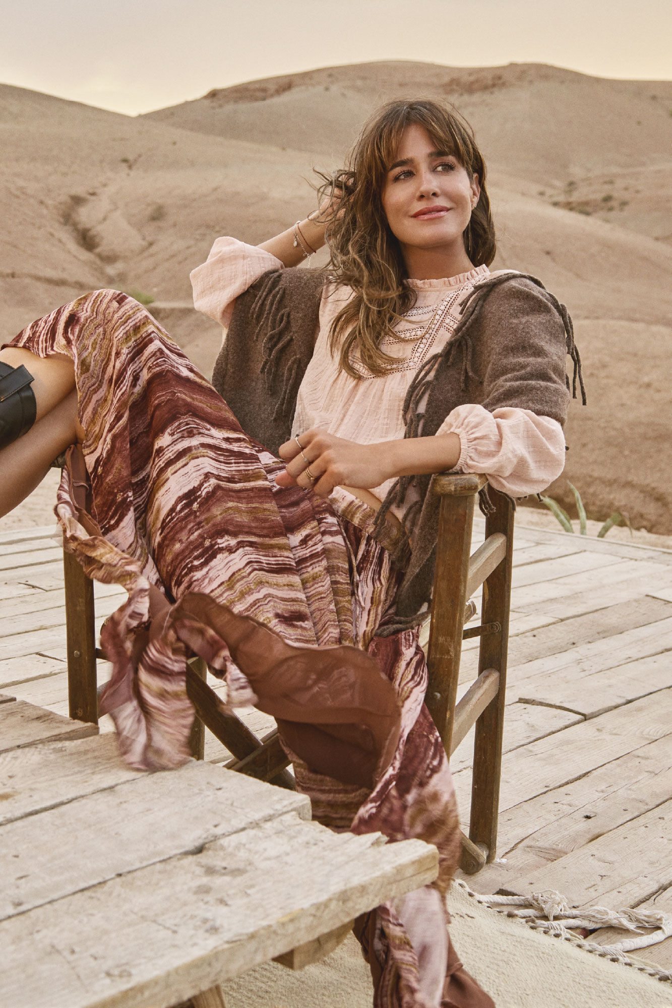 Slowlove Saia midi estampada