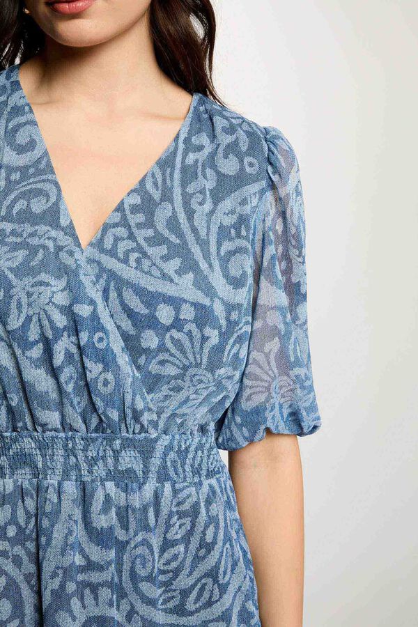 Morgan Vestido curto cruzado Multicolorido