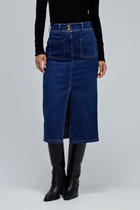 Salsa Jeans Saia midi push-in saia