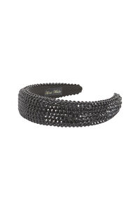 Cortefiel Headband with gemstones Black