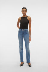 Vero Moda Jeans retas de cintura subida Azul
