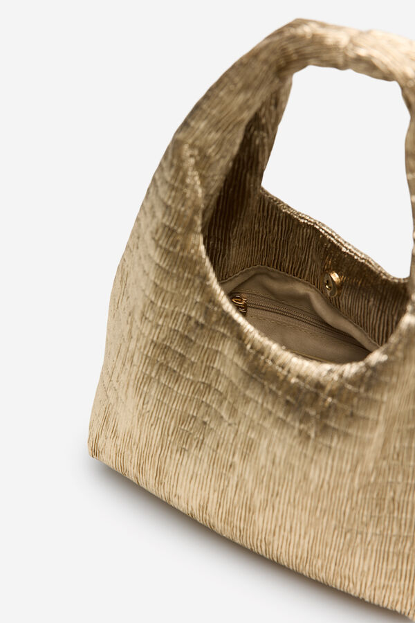 Cortefiel Bolso mini hobo Dorado