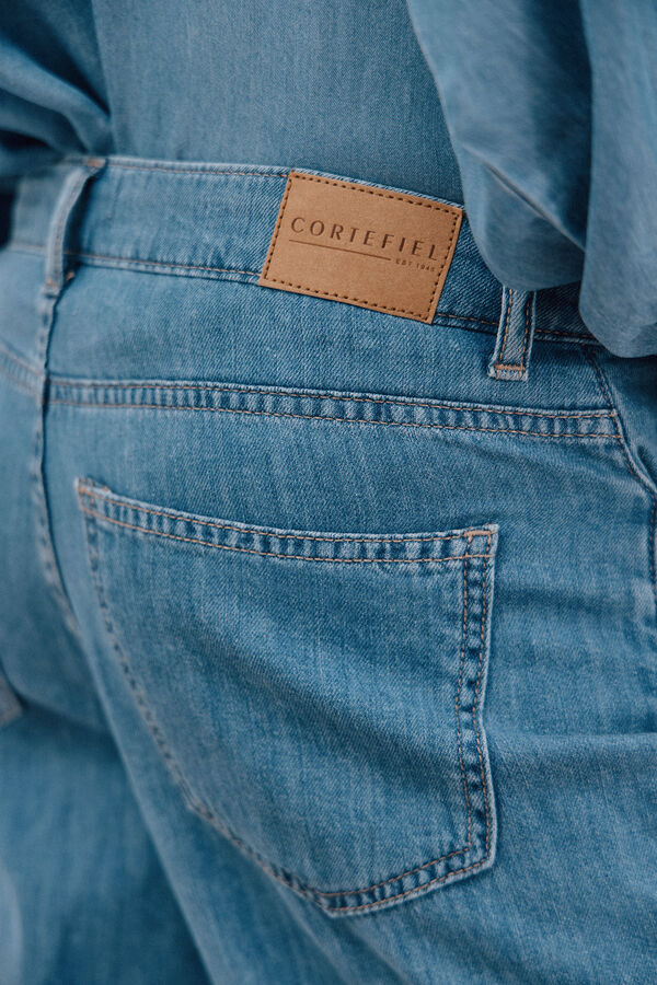 Cortefiel Long palazzo jeans  Blue