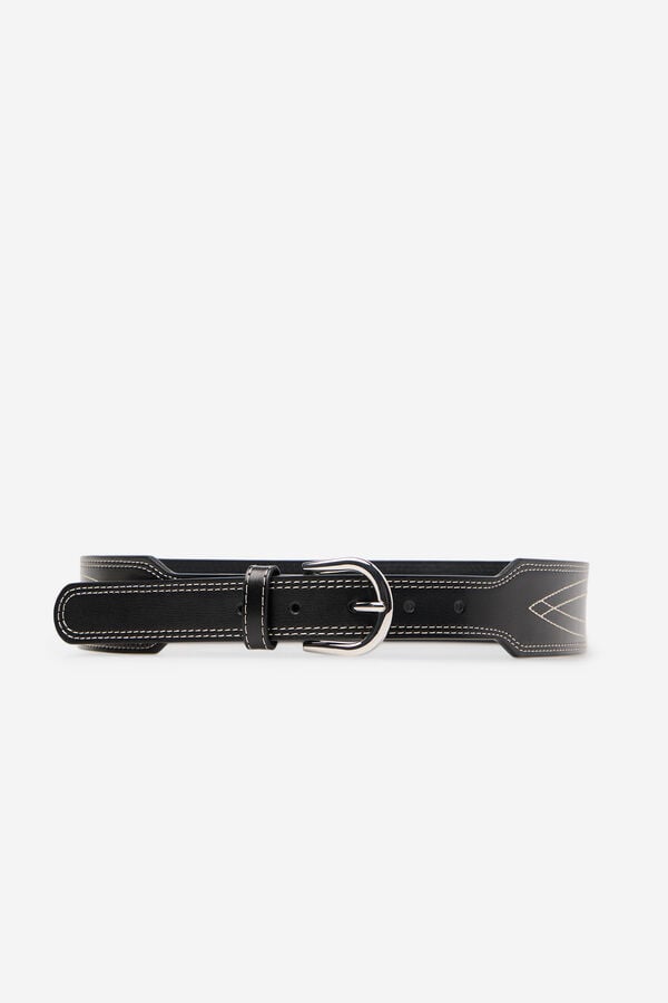 Cortefiel Cowboy belt Black