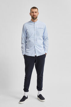 Cortefiel Organic mandarin shirt Blue