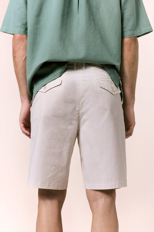OOTO Poplin Bermuda shorts Beige