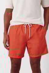 Cortefiel Striped print swimwear Coral