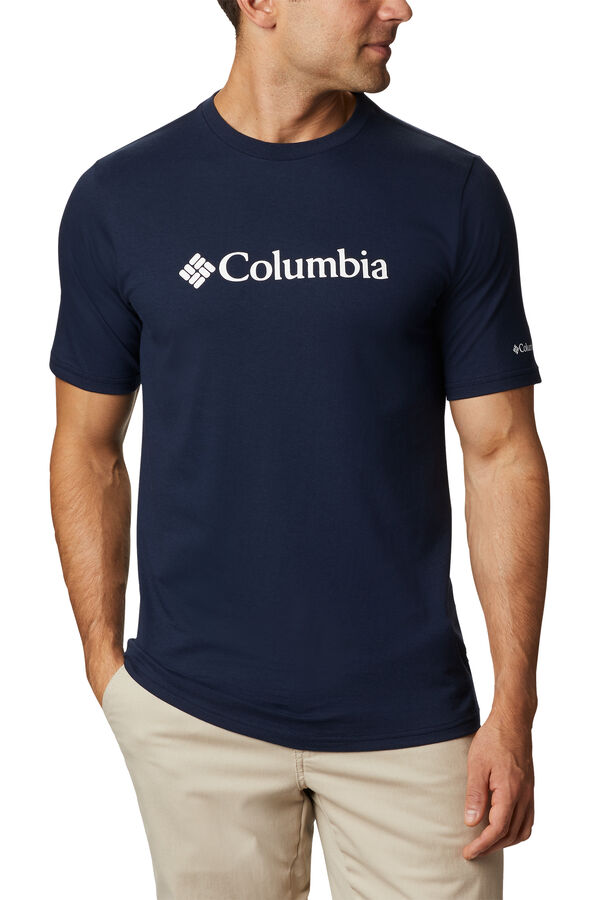 Columbia Camiseta Columbia Basic logo™ para homem Azul