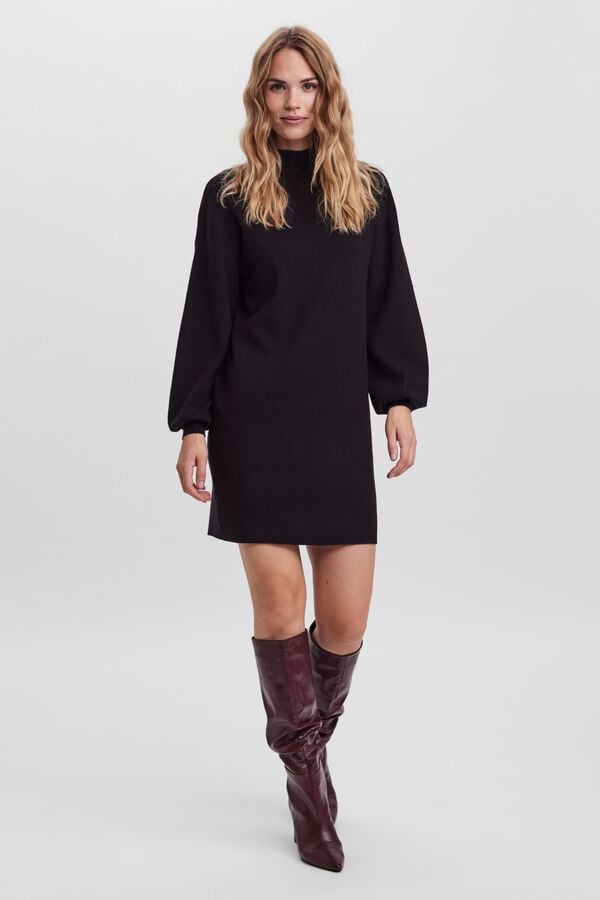 Vero Moda High neck short dress Black