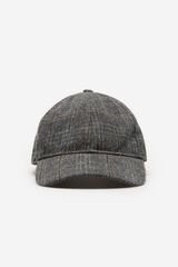 Cortefiel Gorra cuadros Gris