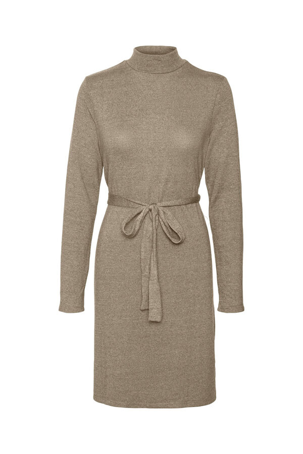 Vero Moda Vestido curto de manga comprida  Castanho