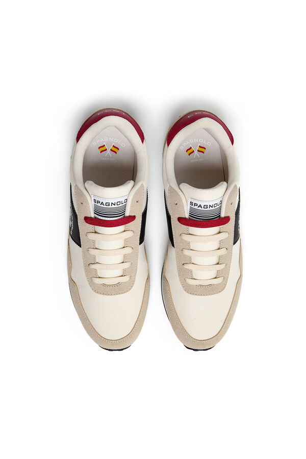 Spagnolo Sapatilhas retro running Ecru