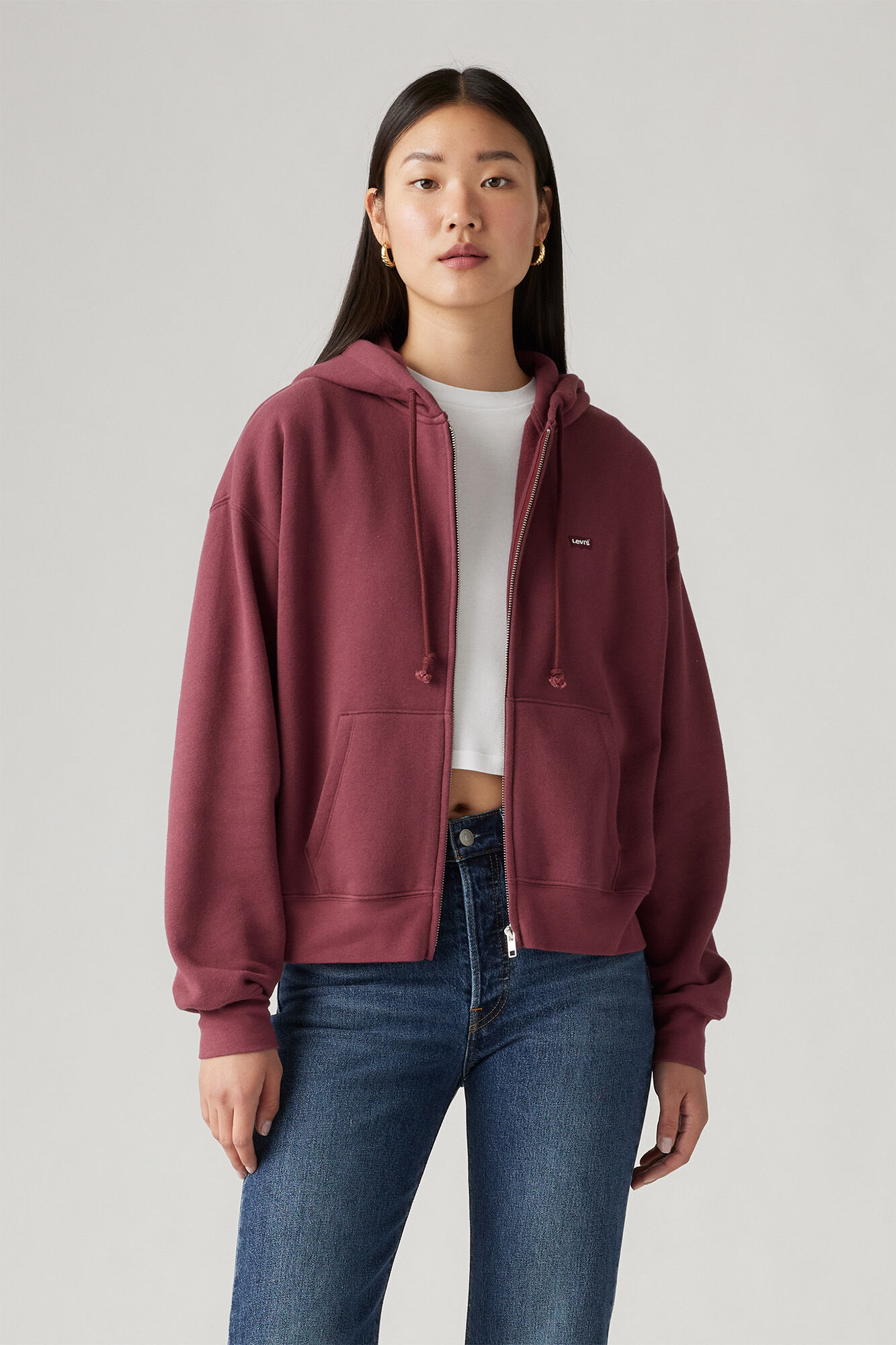 Levi's burgundy hoodie store