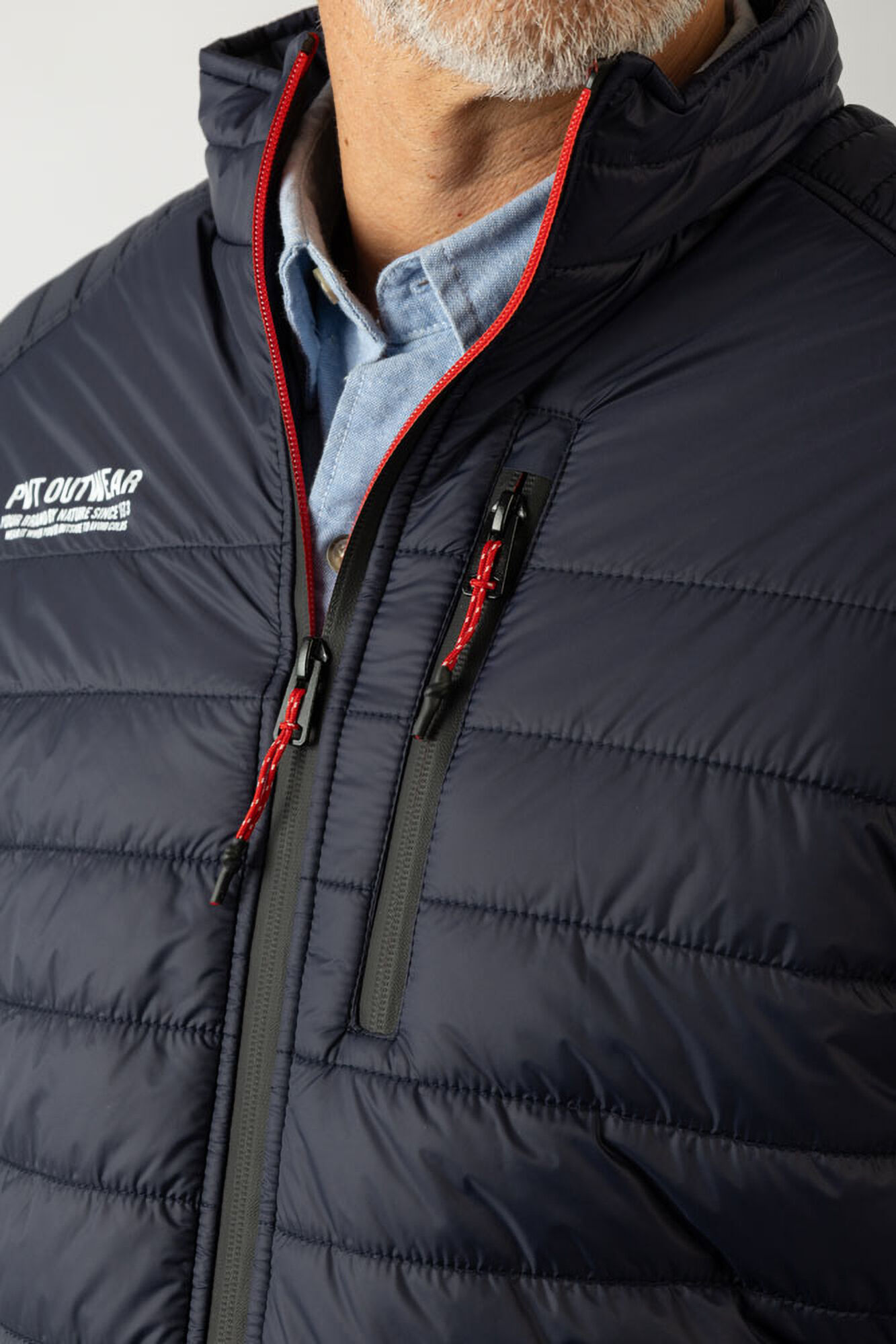 Privata Chaqueta guata cuello alzado