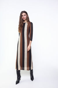 Slowlove Vestido estructura multicolor