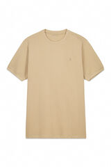 Cortefiel Basic piqué t-shirt Beige