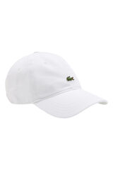 Lacoste Gorra unisex de sarga de algodón orgánico Blanco