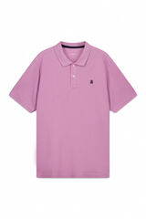 Cortefiel Piqu&eacute; basic polo shirt Pink