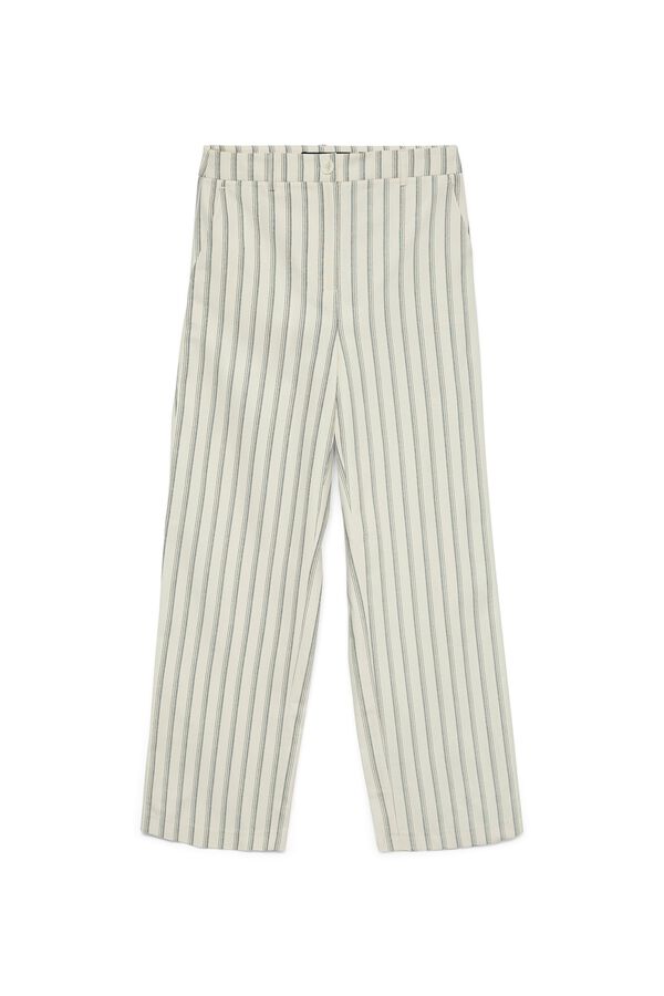 Vero Moda Cal&ccedil;a comprida estampada Branco