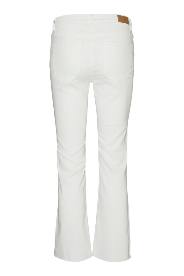 Cortefiel Bell-bottom jeans White