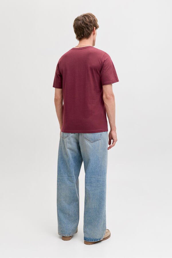 Jack & Jones T-shirt estampada à frente Vermelho