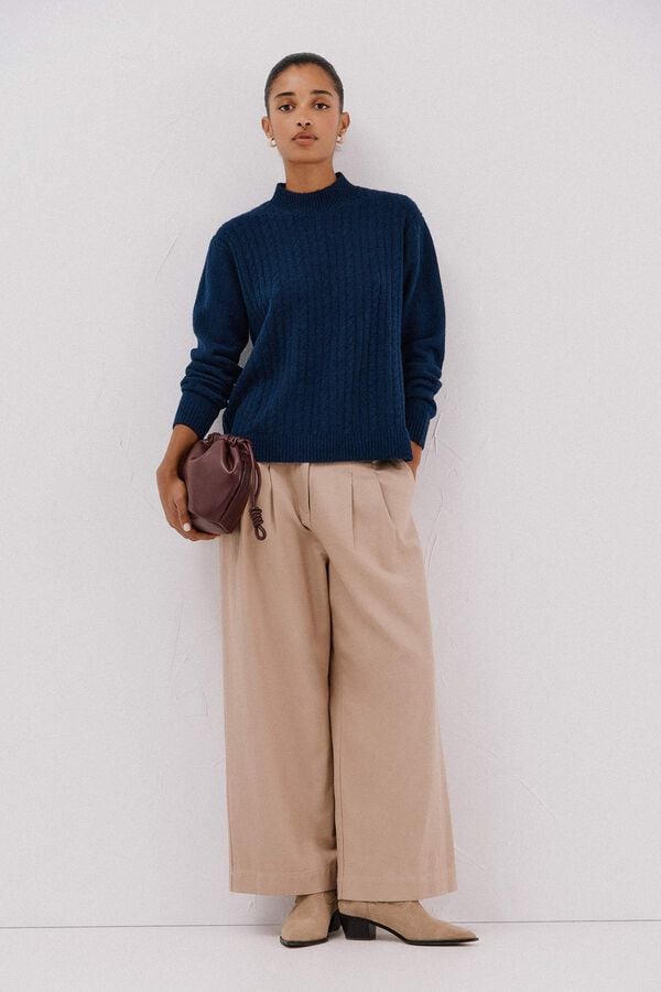 Cortefiel Jersey Perkins braids Navy